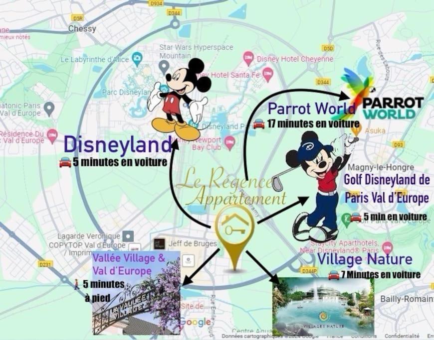 Le Regence, Terrasse, Serris Disney Eksteriør billede